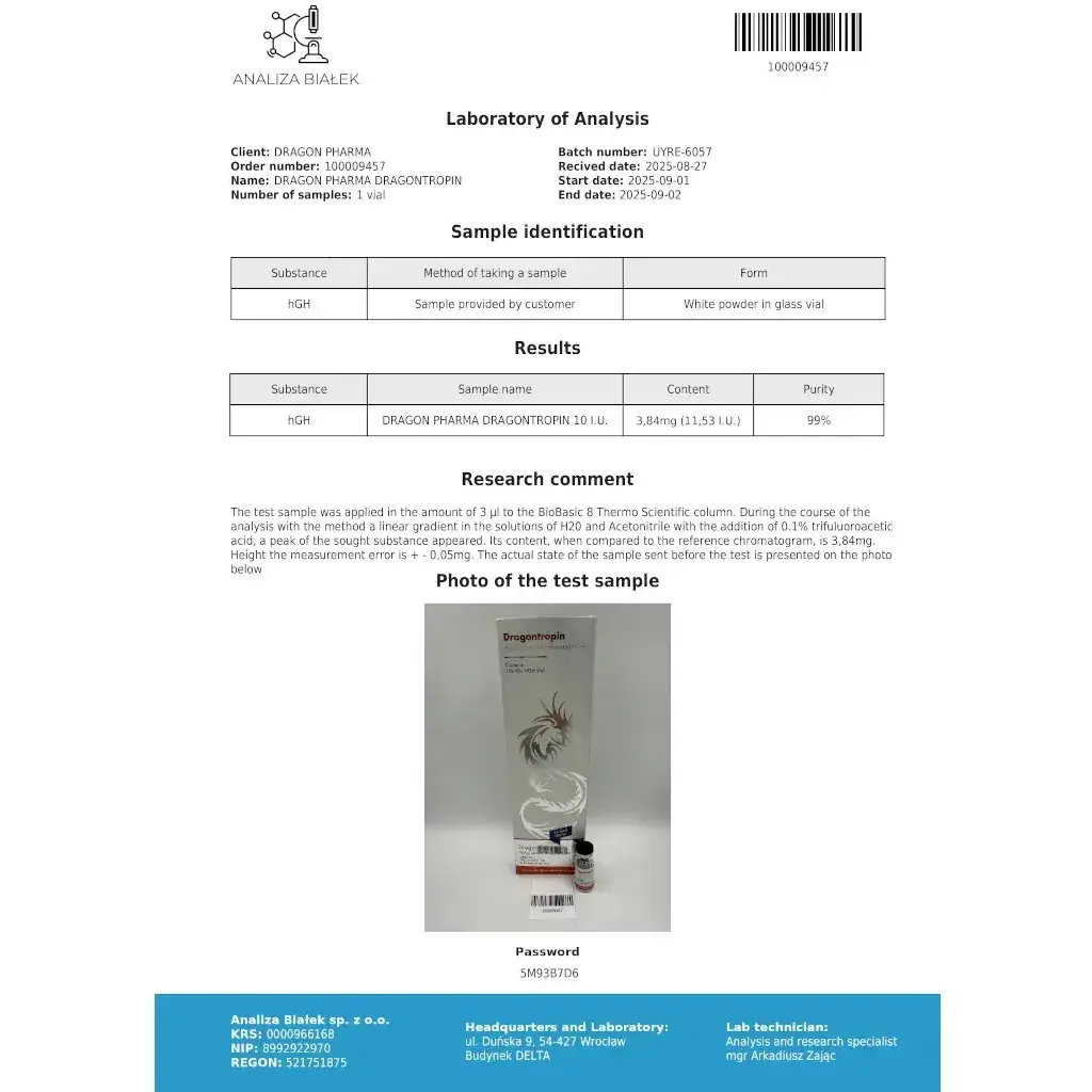 Dragontropin HGH 100 IU